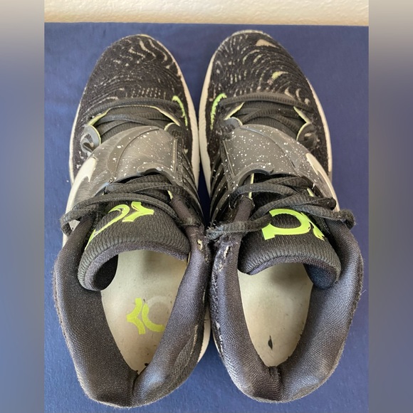 Nike Zoom KD 14 Kevin Durant Black Lime Glow Basketball CW3935-005 Men’s Size 8 - Picture 4 of 12